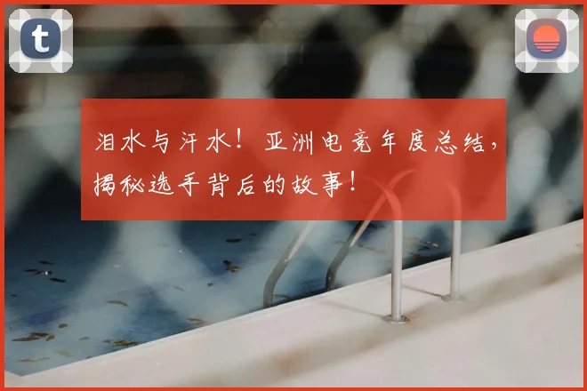 泪水与汗水！亚洲电竞年度总结，揭秘选手背后的故事！
